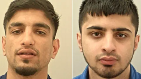 Lancashire Police Composites of Hamza Ghafoor (left) and Mohammed Zubhir