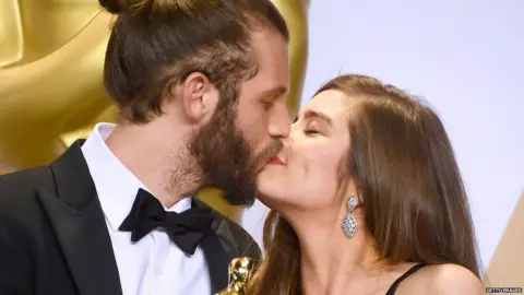 Getty Images Rachel Shenton and Chris Overton