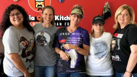 Norma Medbery Norma Medbery (left) with fellow George Michael fans