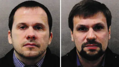 Metropolitan Police Composite of suspects Alexander Mishkin (aka Alexander Petrov) and Anatoliy Chepiga (aka Ruslan Boshirov). Issued 05 Sept 2018