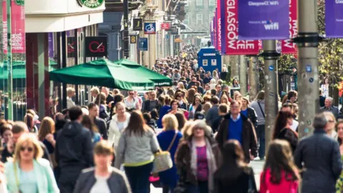 Getty Images Glasgow shoppers