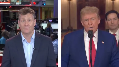 Splitscreen image of Inwood and Trump
