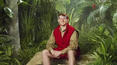 ITV Angry Ginge ITV promotional shot for I'm a Celebrity Get Me Out Of Here 2025.