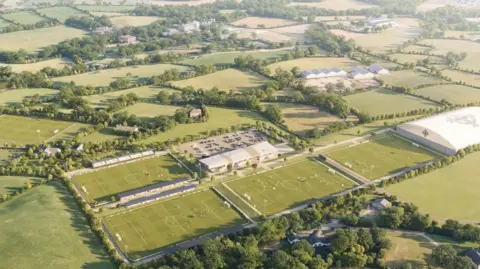 Irish FA Concept image of the Irish FA's proposed National Training Centre at Galgorm