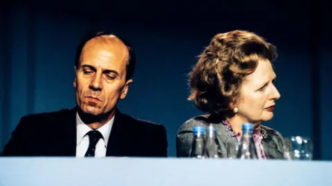 Getty Images Norman Tebbit and Margaret Thatcher in the 1980s