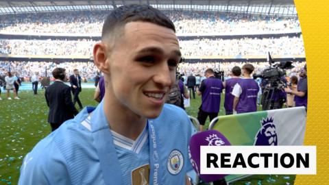 Phil Foden on winning a fourth consecutive Premier League title