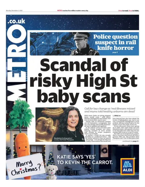  "Scandal of risky High St baby scans."