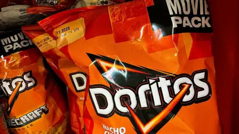 A picture of a bag of PepsiCo's Doritos crisps. 