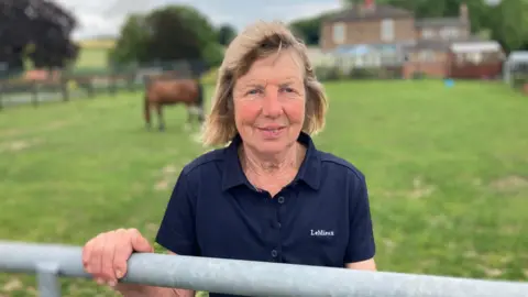 Heather Canter on the family farm near Louth