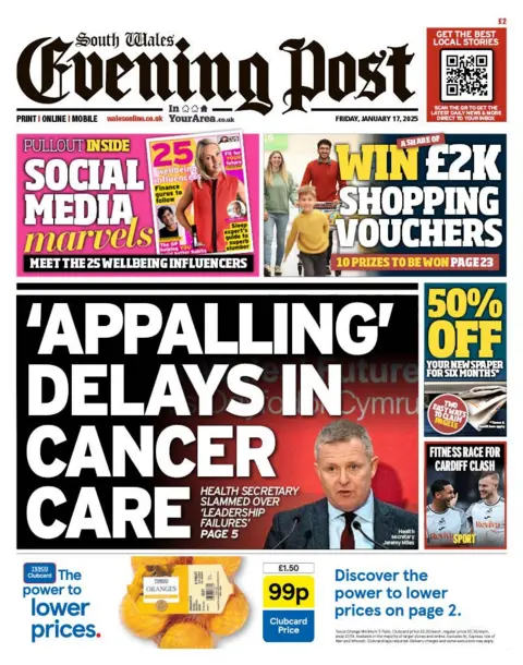 South Wales Evening Post South Wales Evening Post front cover 