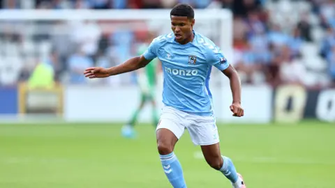 Kai Andrews in action for Coventry City