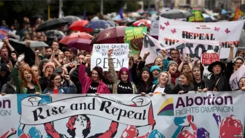 Reuters March in support of abortion reform in the Republic of Ireland