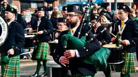 BBC/John Bray Birmingham’s St Patrick’s Day Parade in 2019