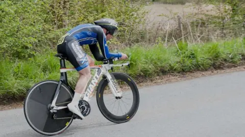 David Burgher Oscar Onley as a young cyclist