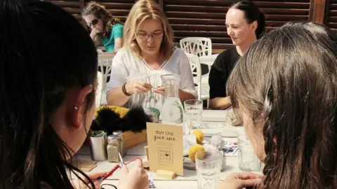 Creative and Brave Make Give Live knitting group