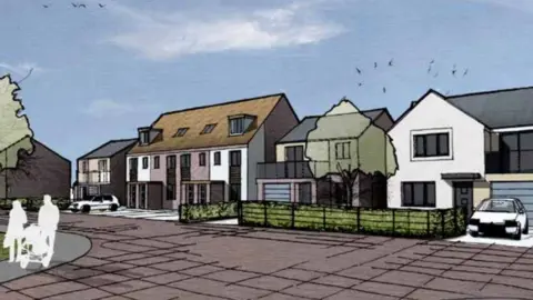 Concept Architecture Artist's impression for a 1,200-home development at Newcastle