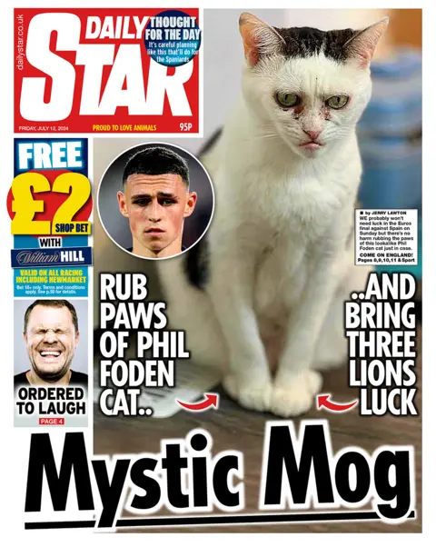 Daily Star front page for 12/07/24