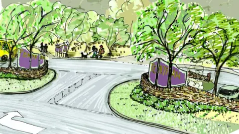 Bronwen Thomas artist's impression of the new car park