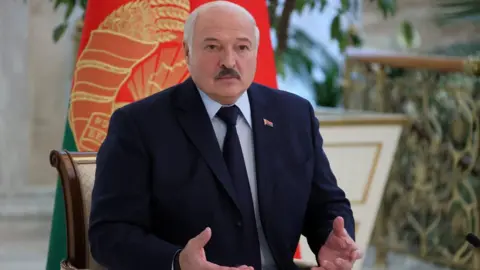 Reuters Belarus leader Alexander Lukashenko attends a news conference in Minsk, Belarus, February 16, 2023.