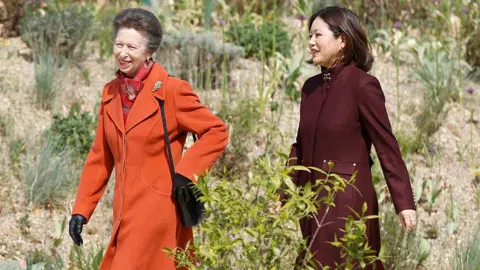 John Phillips/Getty Images Princess Anne at a memorial garden in Regent's Park