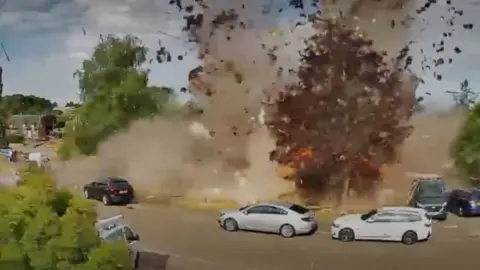 Explosion in residential street in UK