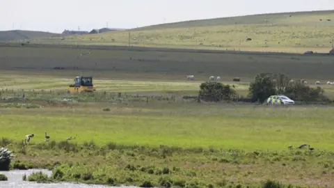 Ken Amer Orkney crash scene