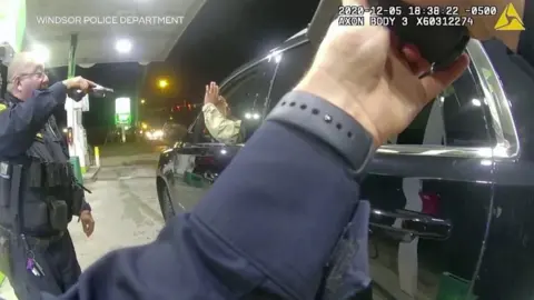 Screenshot from police officer's bodycam footage