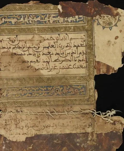 Google Arts and Culture Ancient manuscript sewn back together