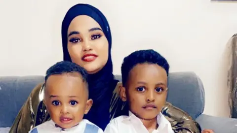 Afkab Hussein Afkab's wife and children