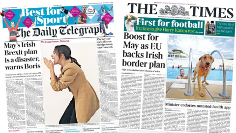 Newspaper headlines banner image