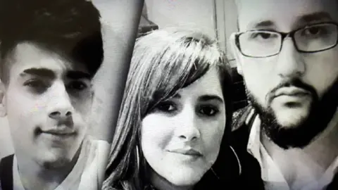 Cambridgeshire Police Tomas (left) Jana (middle) and Marko (right).