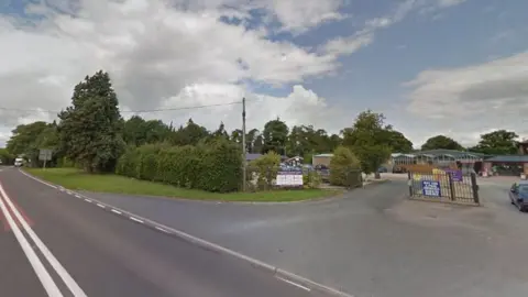 Google A49 outside Pengethley Garden Centre in Peterstow, Ross-on-Wye