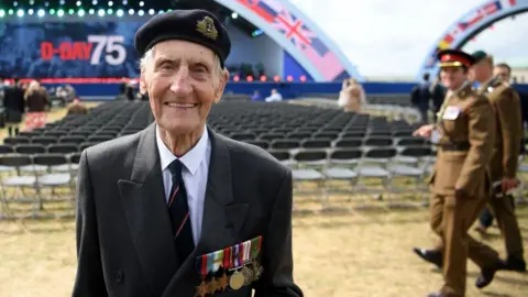 DANIEL LEAL-OLIVAS/AFP/Getty Images D-Day veteran Jim Booth