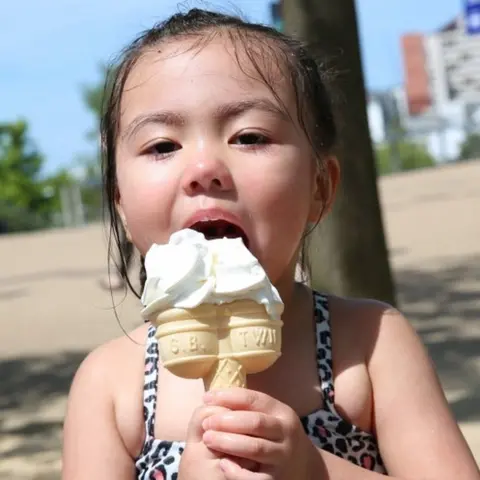 PA Child eating an ice cream