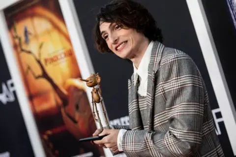 Getty Images Stranger Things actor Finn Wolfhard at Pinocchio premiere