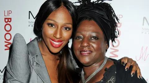 Getty Images Alexandra Burke with mum Melissa Bell in 2012