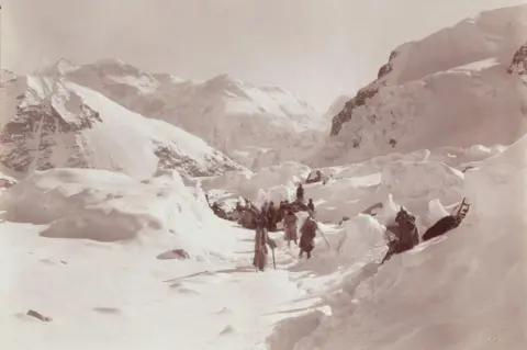 DAG Encamping upon the Glacier
Collodion print mounted on card, 1899