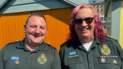 Two paramedics.