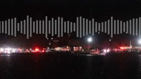 Audio wave over Ronal Reagan Airport in DC