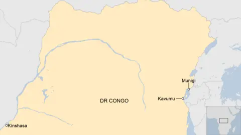 Map of DR Congo