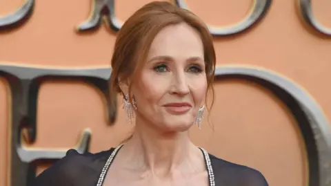Getty Images JK Rowling at the "Fantastic Beasts: The Secret of Dumbledore" world premiere.