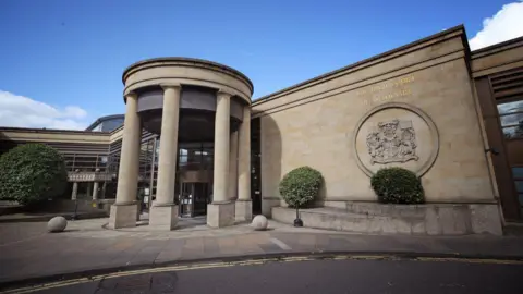 PA Media the pillared entry to the high court in glasgow