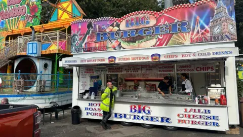 Nottingham Goose Fair stalls