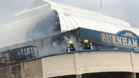 Burnham-on-Sea pier fire