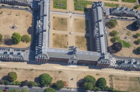 Jason Hawkes Aerial view of Royal Hospital Chelsea