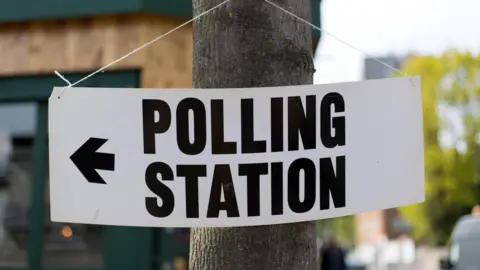File photo dated 05/05/16 of a polling station sign in north London.