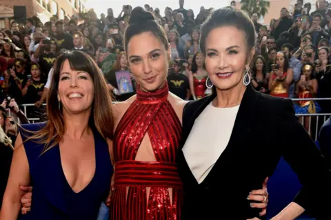 Getty Images Patty Jenkins, Gal Gadot and Lynda Carter