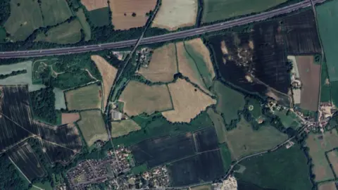 Google Aerial view of Sutton Benger