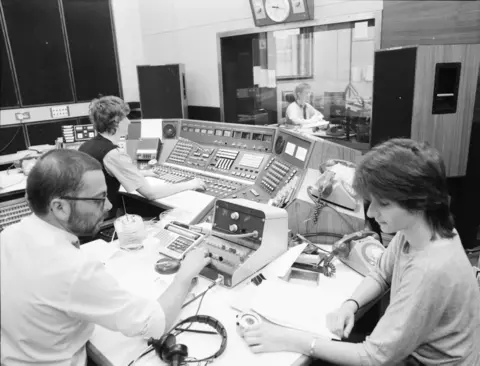 The AM team back in 1978 when BBC Radio Wales was launched