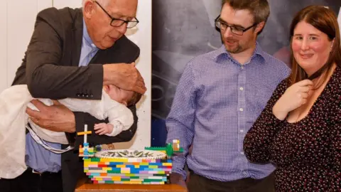 Martin Wolfenden Baptism in Lego font